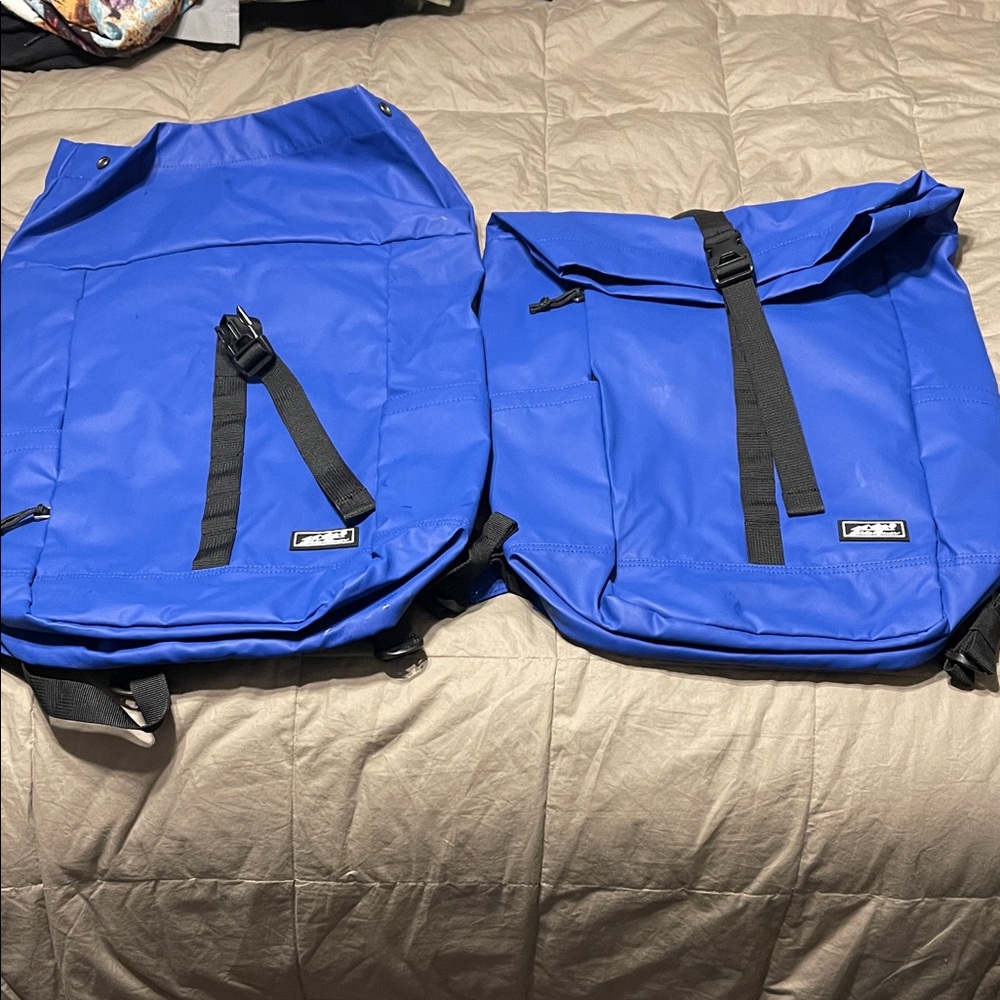 2 matching Eddie Bauer Camano roll top backpack